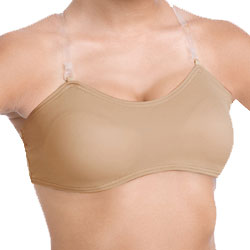 Body Wrappers Underwire Padded Bra - Clear straps