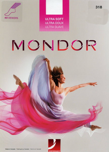 Mondor 03350 Brown Boot Cover Performance Tight - 70 Denier - Pink Princess