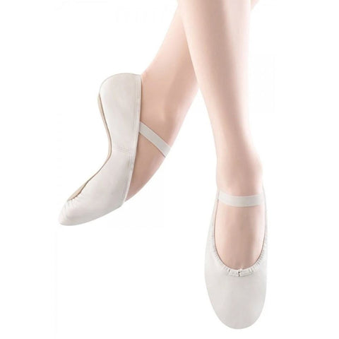 Bloch - Leather Full Sole Ballet Shoe White (SO205)